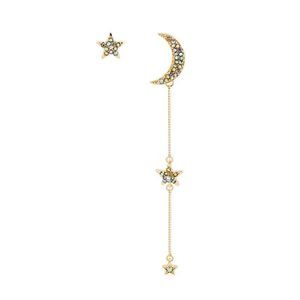 Crystal Moon Star Earrings